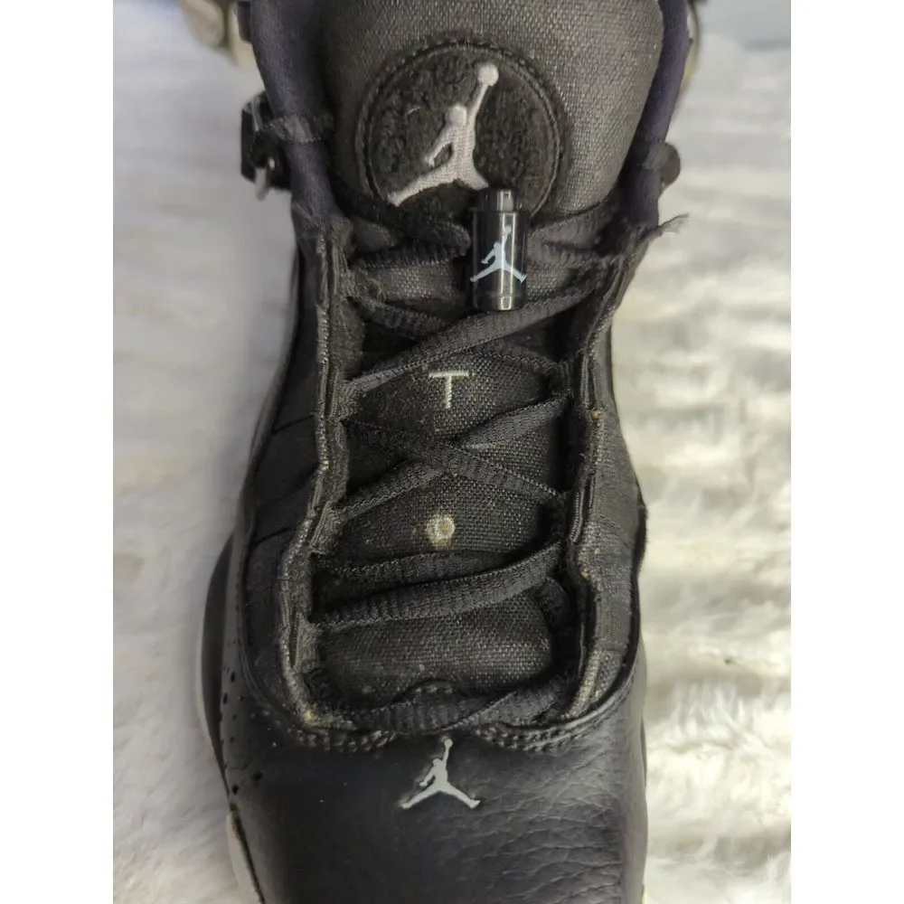 Nike Jordan‎ Jr 6 Rings Sneakers Black/Matte Silver-White 323419-021. Size 6.5Y